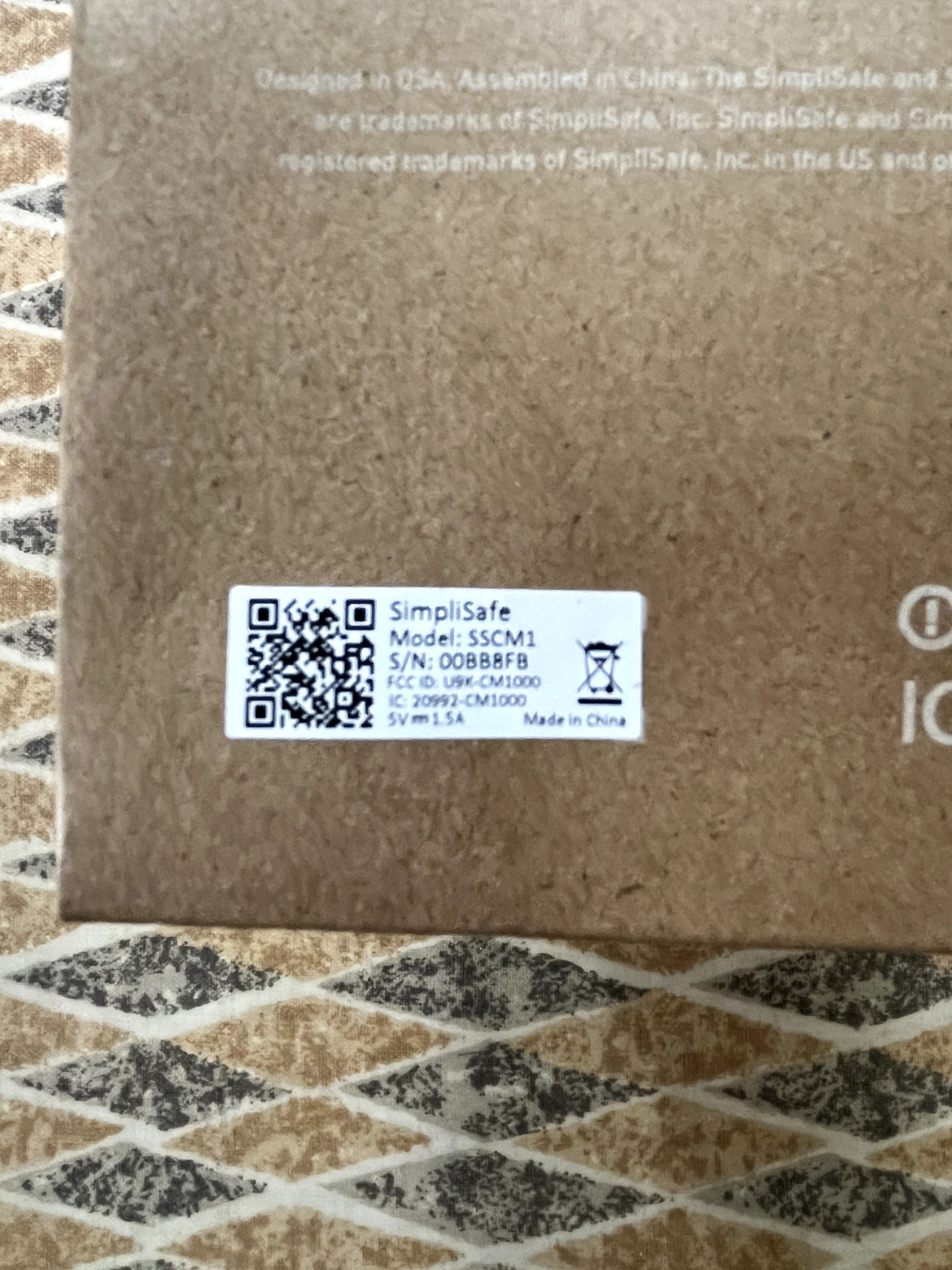 SimpliSafe SimpliCam Indoor Camera Wi-Fi HD Security Camera SSCM1 – NEW IN BOX!