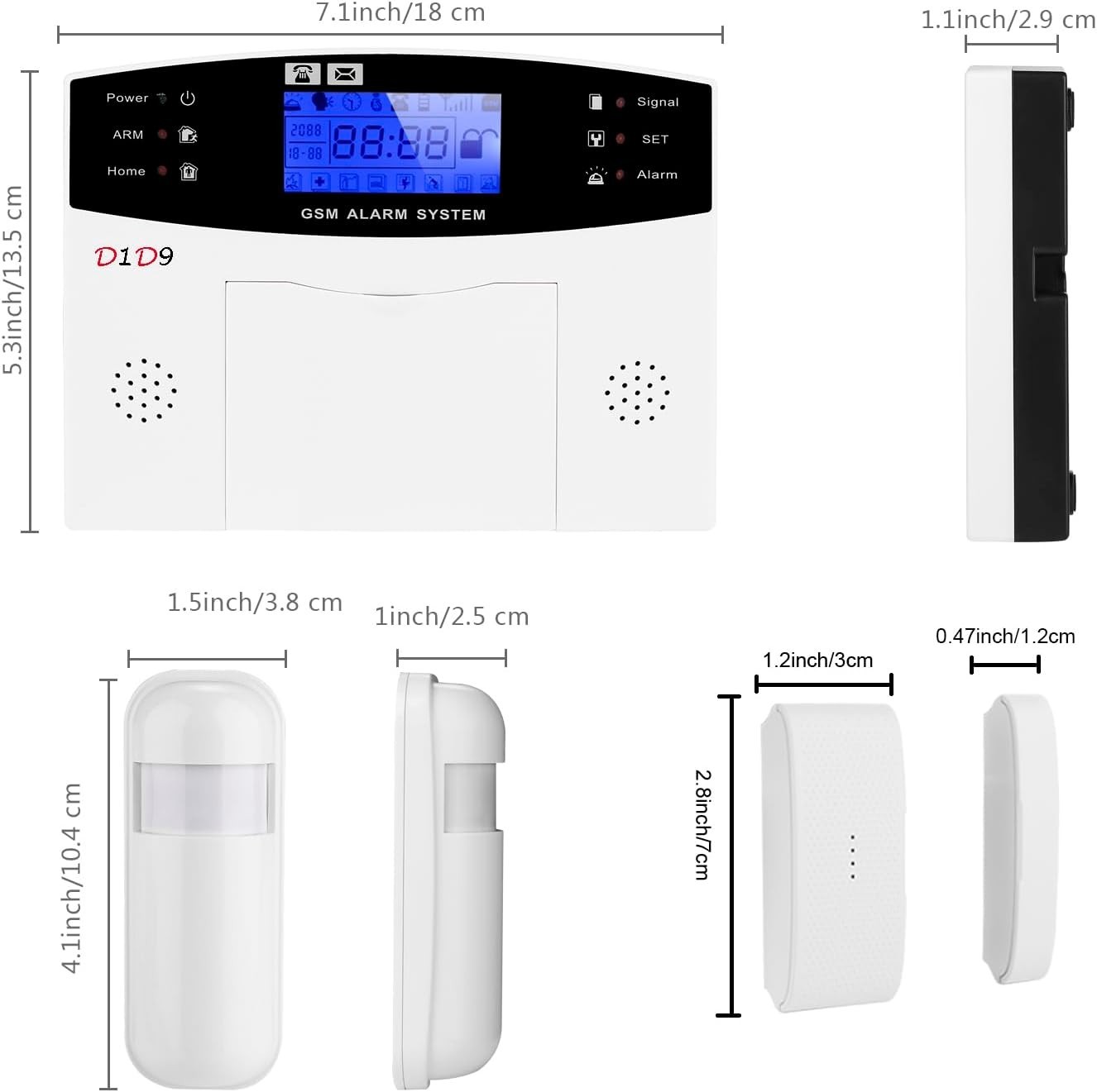 Wireless DIY Burglar Alarm System GSM Home Security Kit Remote Control