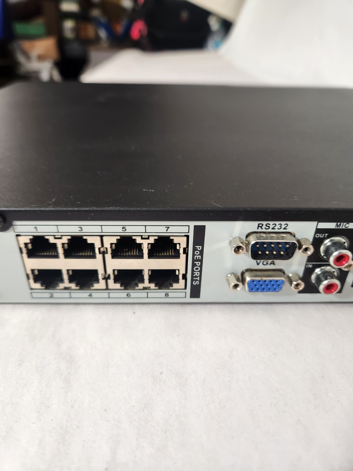 GESS GESSXHD-NVRO818PH 16 Channel NVR Security Camera System 8-Port PoE HDMI VGA