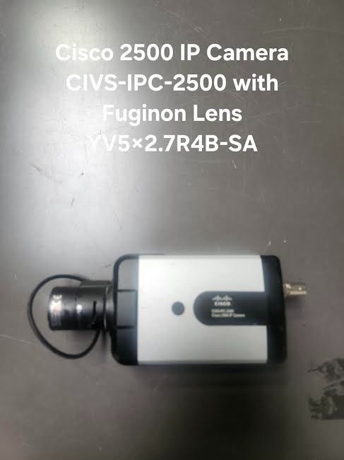 Cisco 2500 IP Camera CIVS-IPC-2500 with Fuginon Lens YV5X2.7R4B-SA