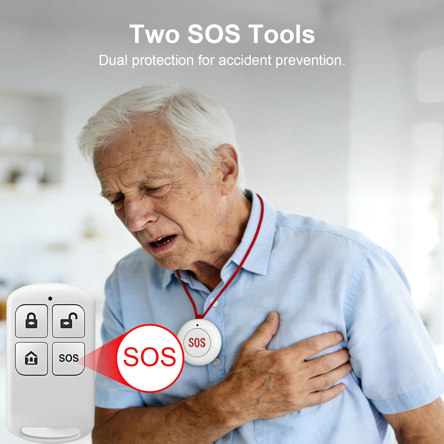 Smart Home Alarm System with Touch Screen, Sensors & App Control, No Fees