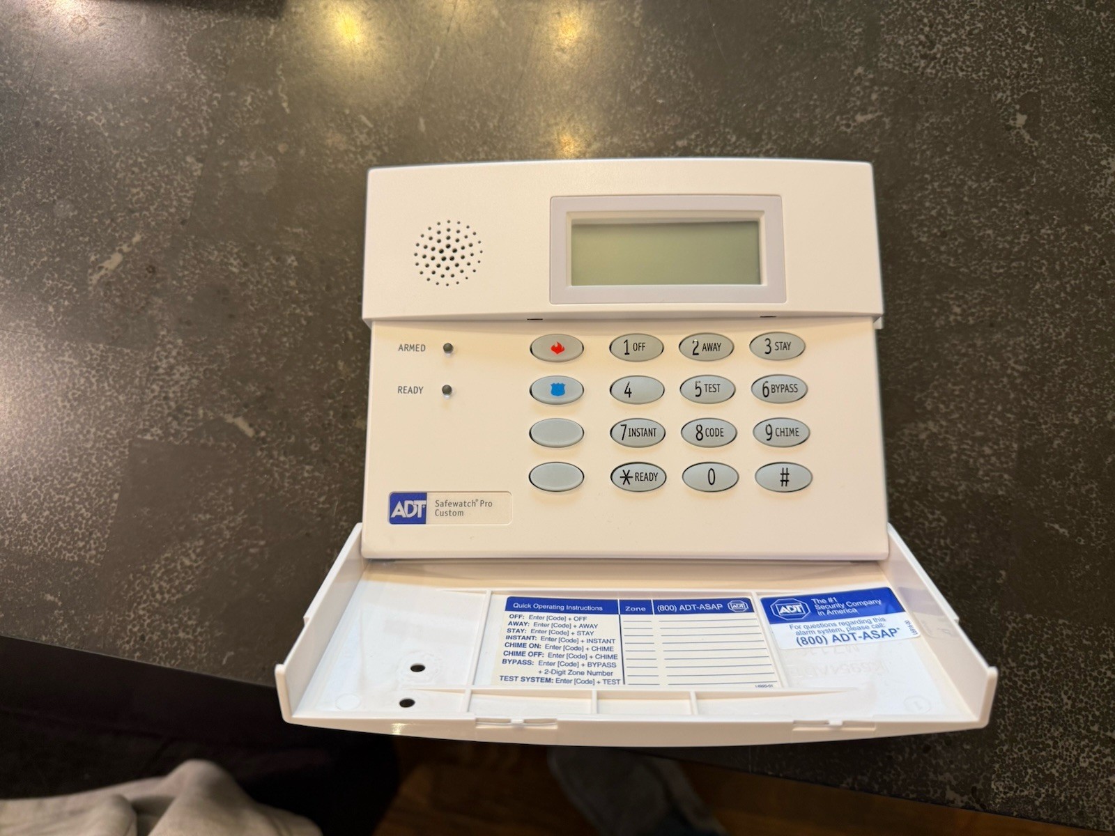 ADT Safewatch Pro 3000 Home Alarm Keypad 6150 ADT
