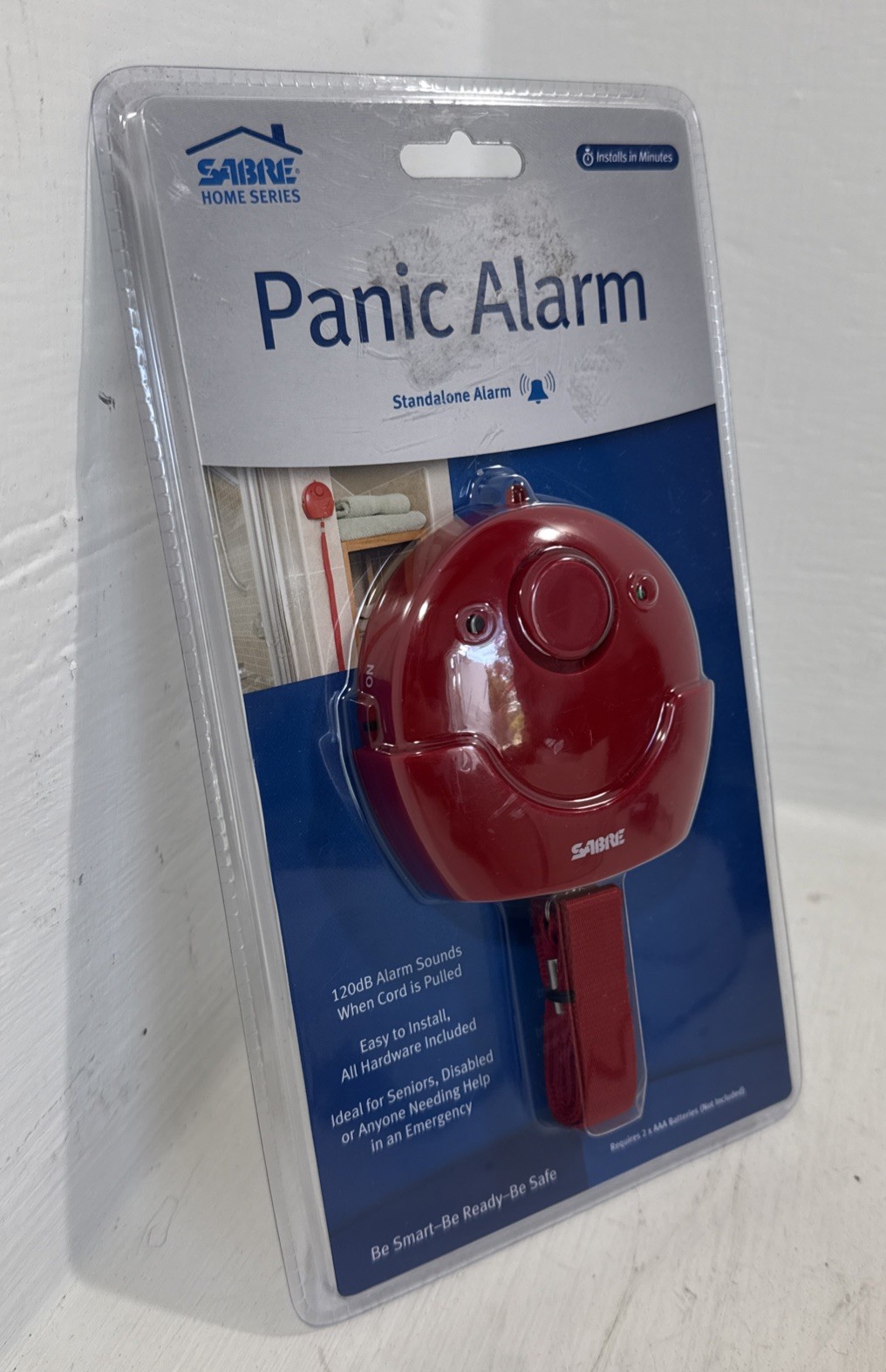 NEW Sabre Home Series HS-PA Standalone Panic Alarm 120dB Installs in Minute NIB