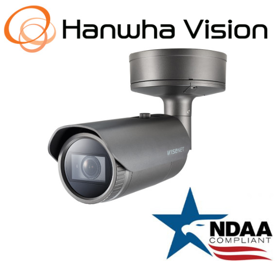 Hanwha Techwin PNO-A9081RLP 4K LPR/ANPR Bullet IP SecurityCamera 4.5~10mm Lens