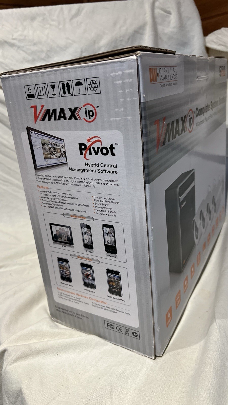 NEW, Digital Watchdog DW-VIP42T2B4 4-Outdoor IP Surveillance Camera System-2TB