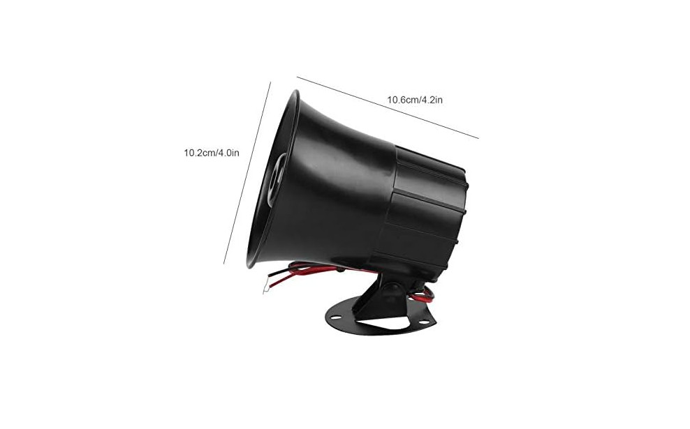 Sirena de Alarma 15W DC 6-12V con Soporte para Seguridad del Hogar