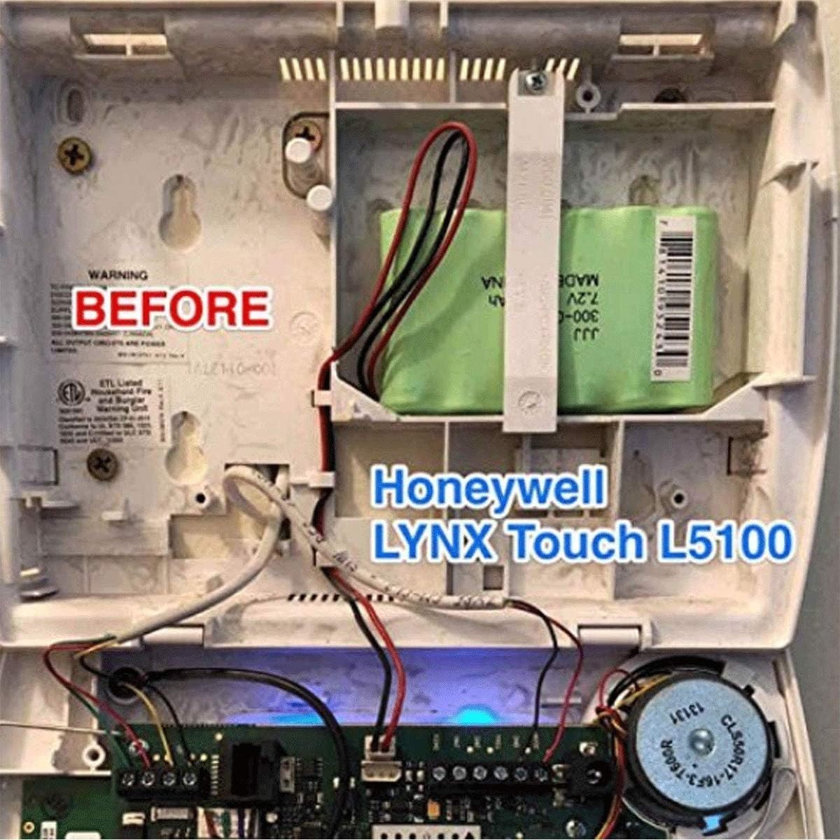 7.2V 1100mAh Rechargeable Battery for Lynx Alarm Panels
