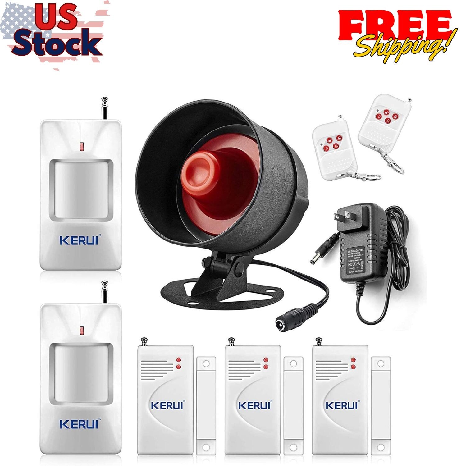 Standalone Home Office Shop Security Alarm System Kit,Wireless
