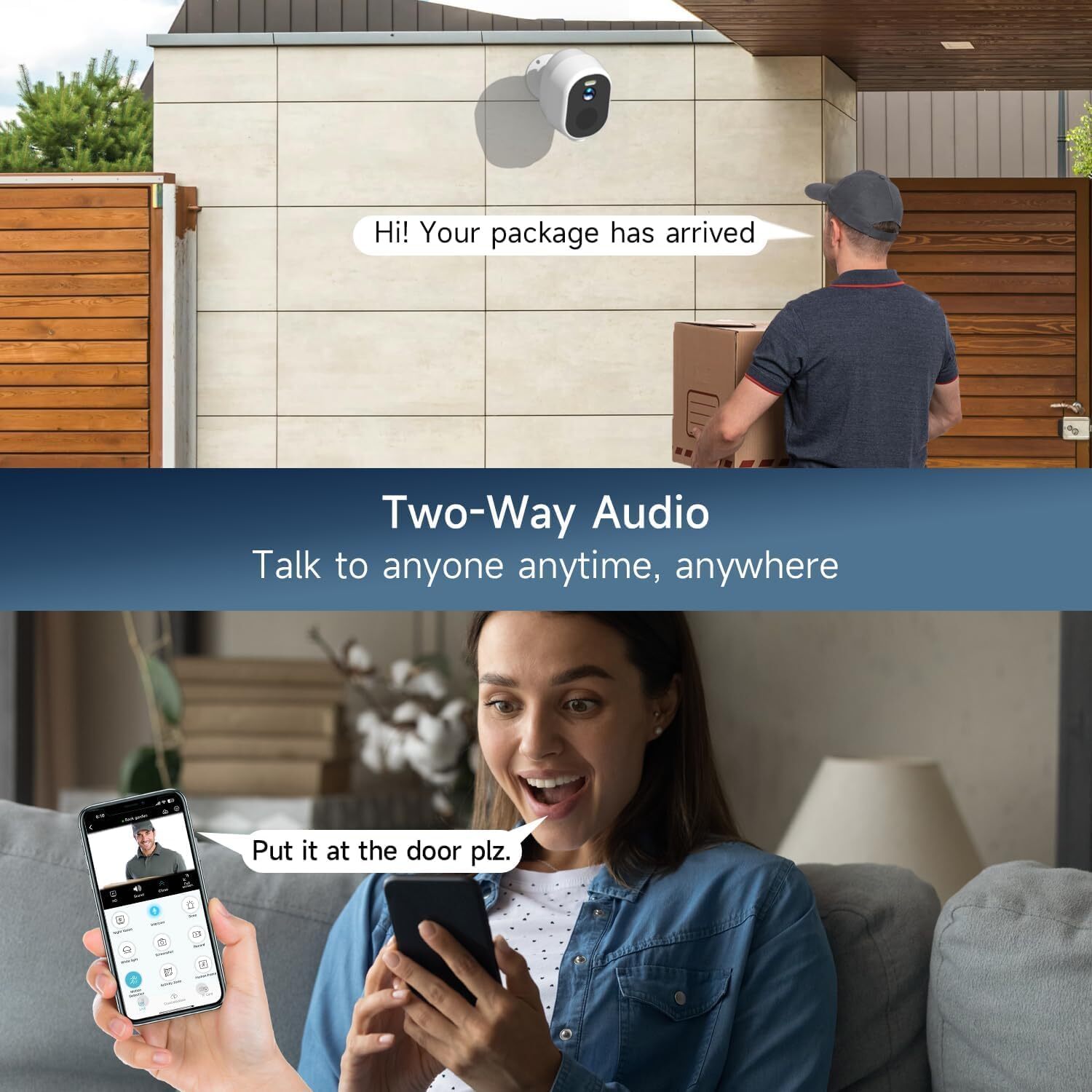 Security Cameras Wireless Outdoor, tuya 5g Security Camera, 2K HD Home Security