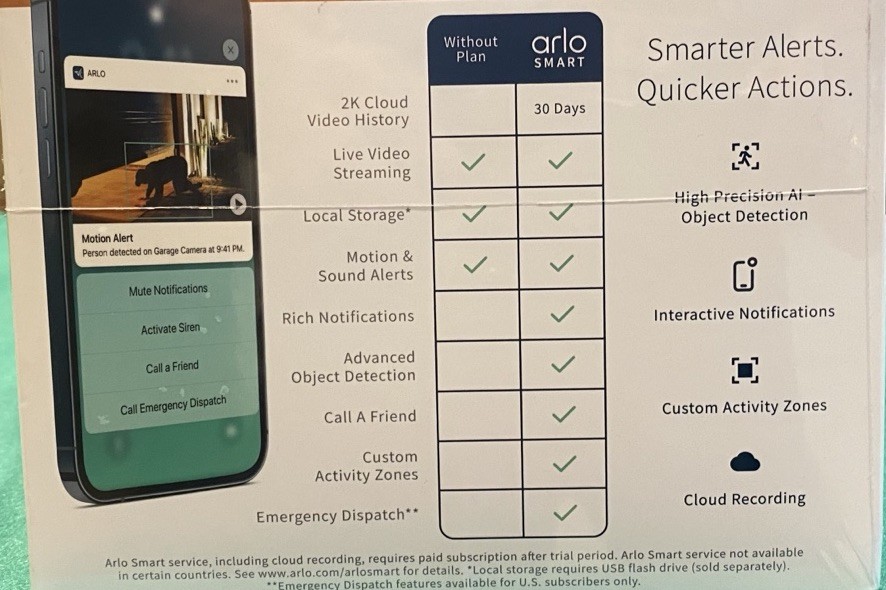 Arlo Pro 4 XL Spotlight Wireless Indoor/Outdoor 3 Camera Bundle FACTORY SEALED