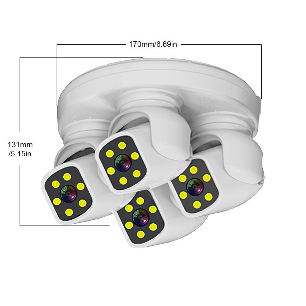 8MP WIFI Security Cameras 1080P Night Vision Video Supermarket Warehouse Factory