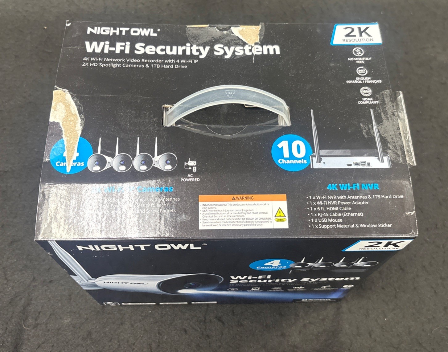 New Night Owl Wi-Fi Security System WM-BTWN81-2-4L