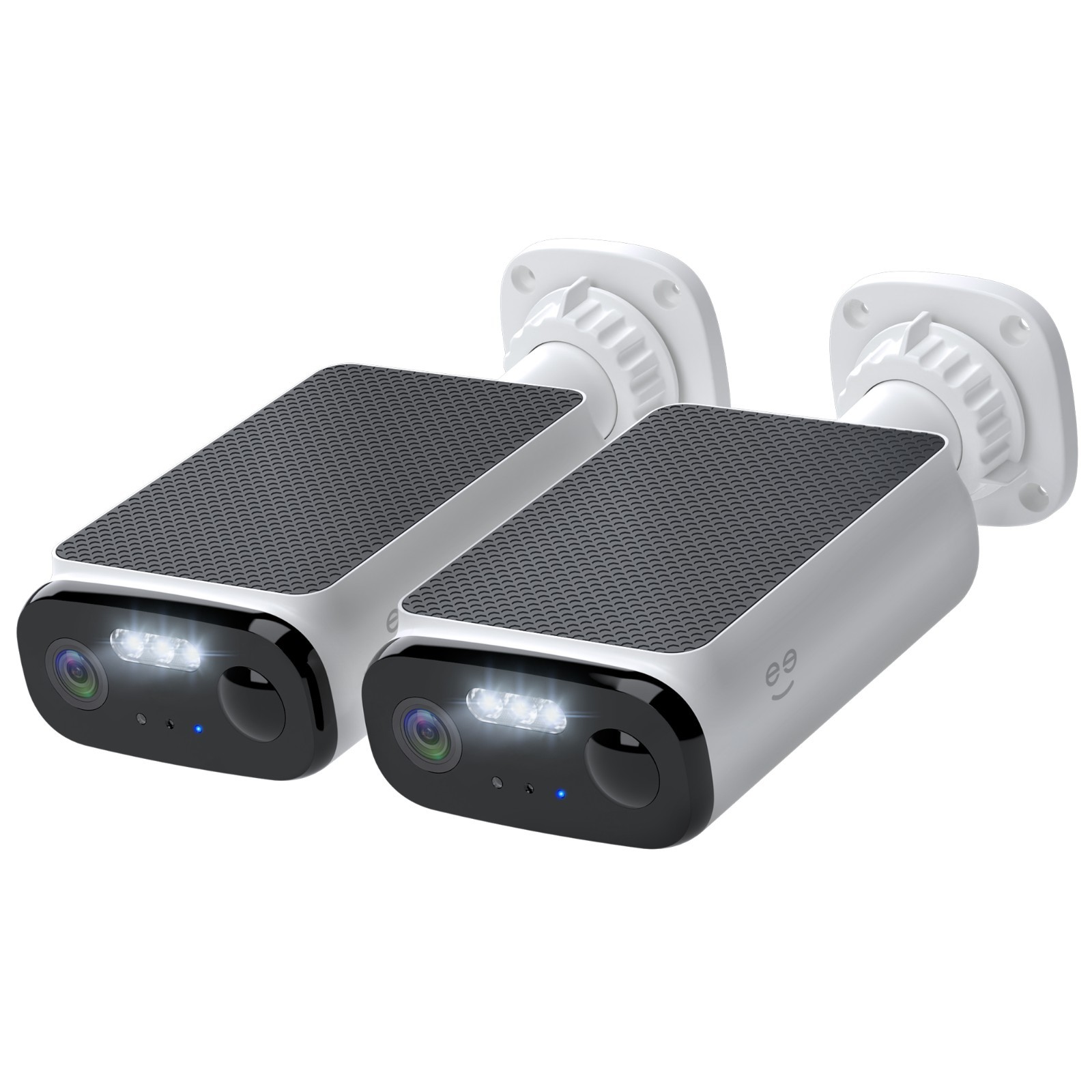 Geeni Falcon Solar Wireless Security Cameras 5MP 2K+ Color Night Vision 2 Pack