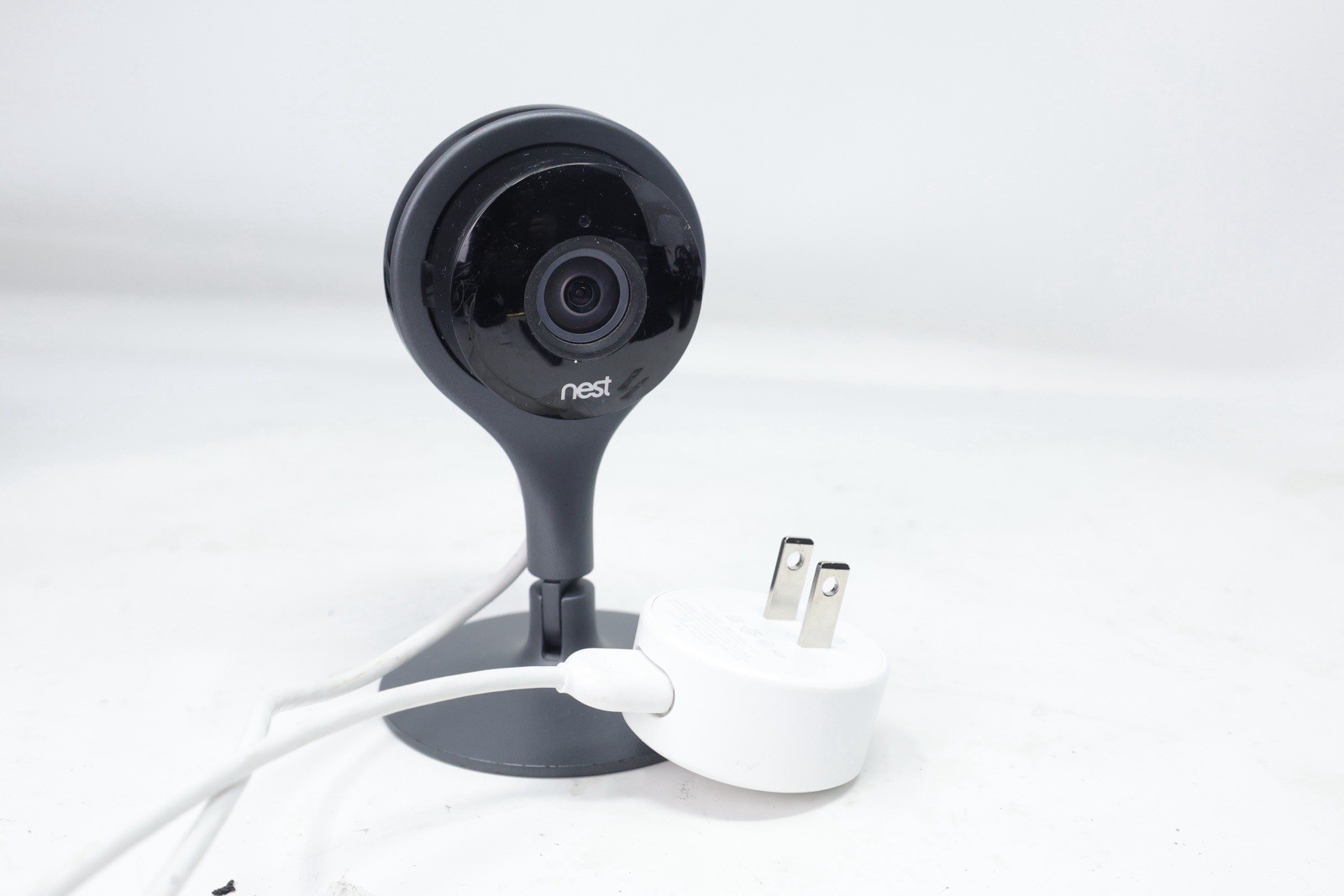 Google Nest Cam Indoor Security Camera Black A0005 with Cable Tested