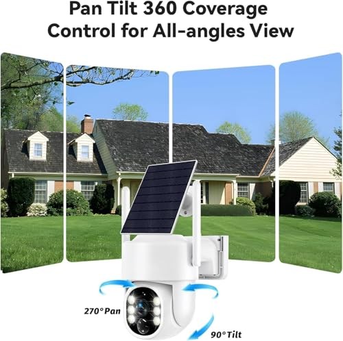 Solar Security Cameras Wireless Outdoor, 5G/2.4GHz WiFi Outdoor 5G&2.4G-1PACK
