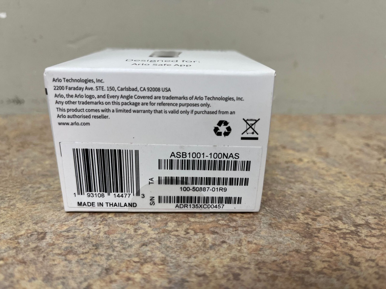 Arlo Safe Button Accessory ASB1001-100NAS – New – Sealed