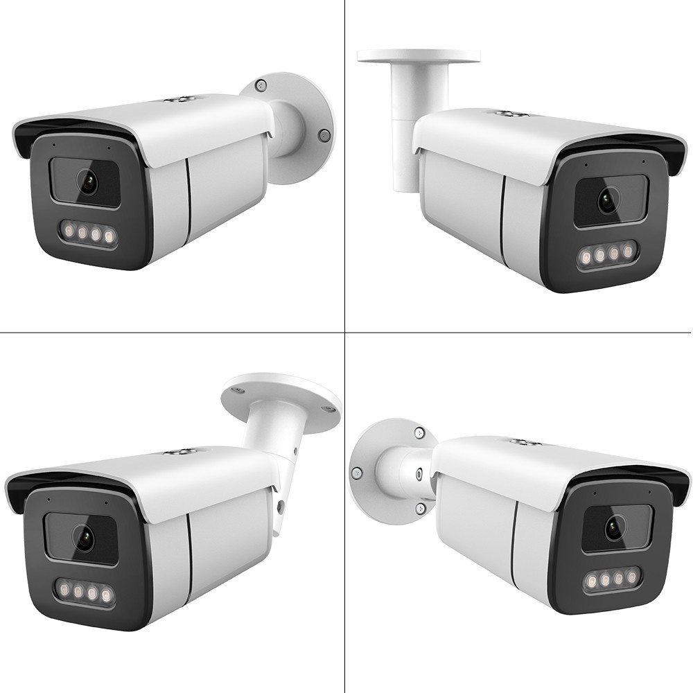 VIKYLIN 8CH 8POE NVR Systems Full Color Bullet 8MP 4K IP CAMERA MIC Outdoor Lot