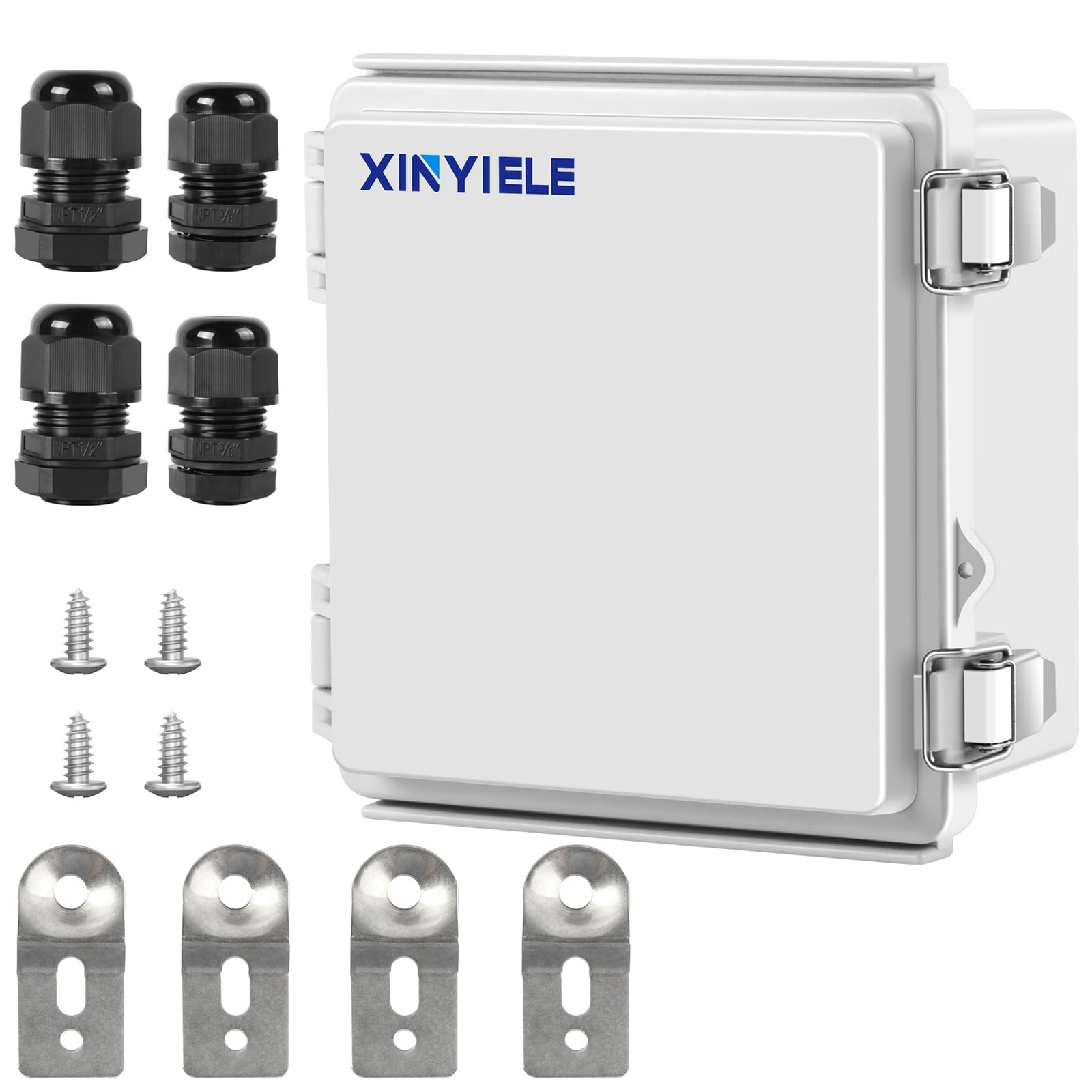 XINYIELE Waterproof Outdoor Project ABS Plastic 5.9″X5.9″X3.5″, Grey Cover