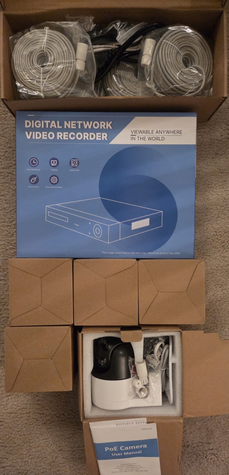 Hiseeu 8CH 8MP 4K NVR 5MP Audio POE IP Security Camera System Motion Detection