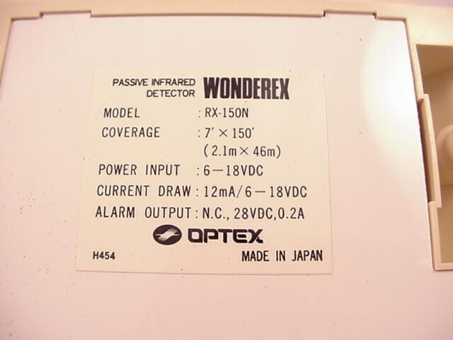 Wonderex RX-150N Passive Infrared Detector Ships on Same Day of the Purchase