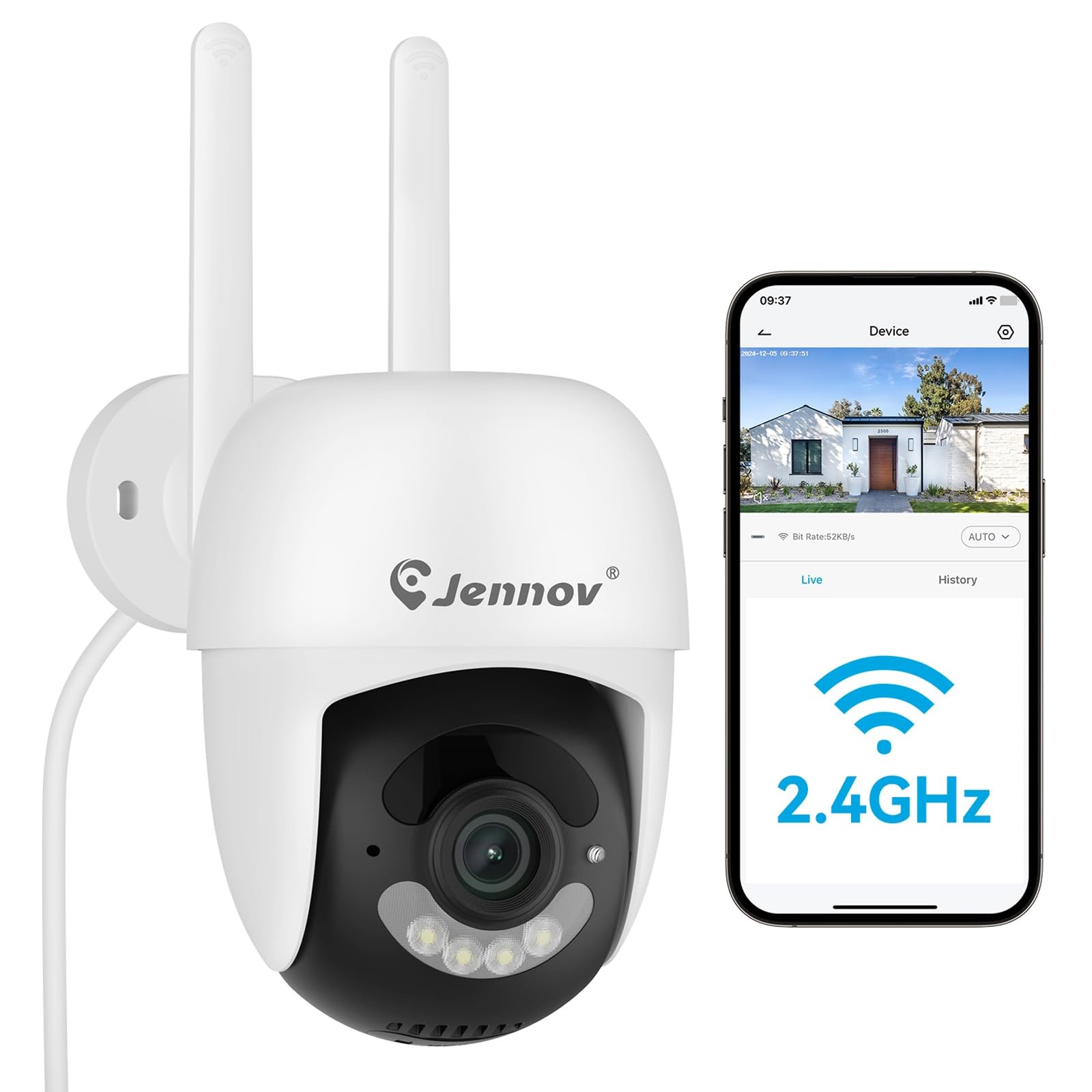 for JENNOV 5MP Wireless Security Camera System C-series NVR Monitor