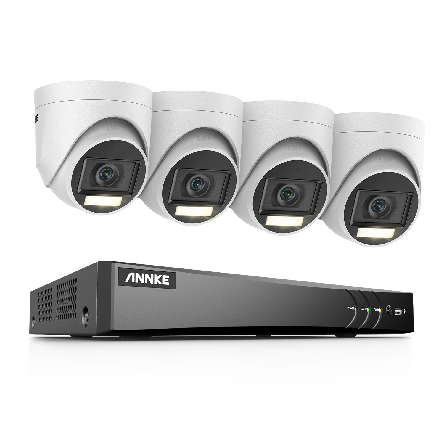 ANNKE 4K 8CH DVR 5MP Audio Security Camera System Color Night Vision AI Motion