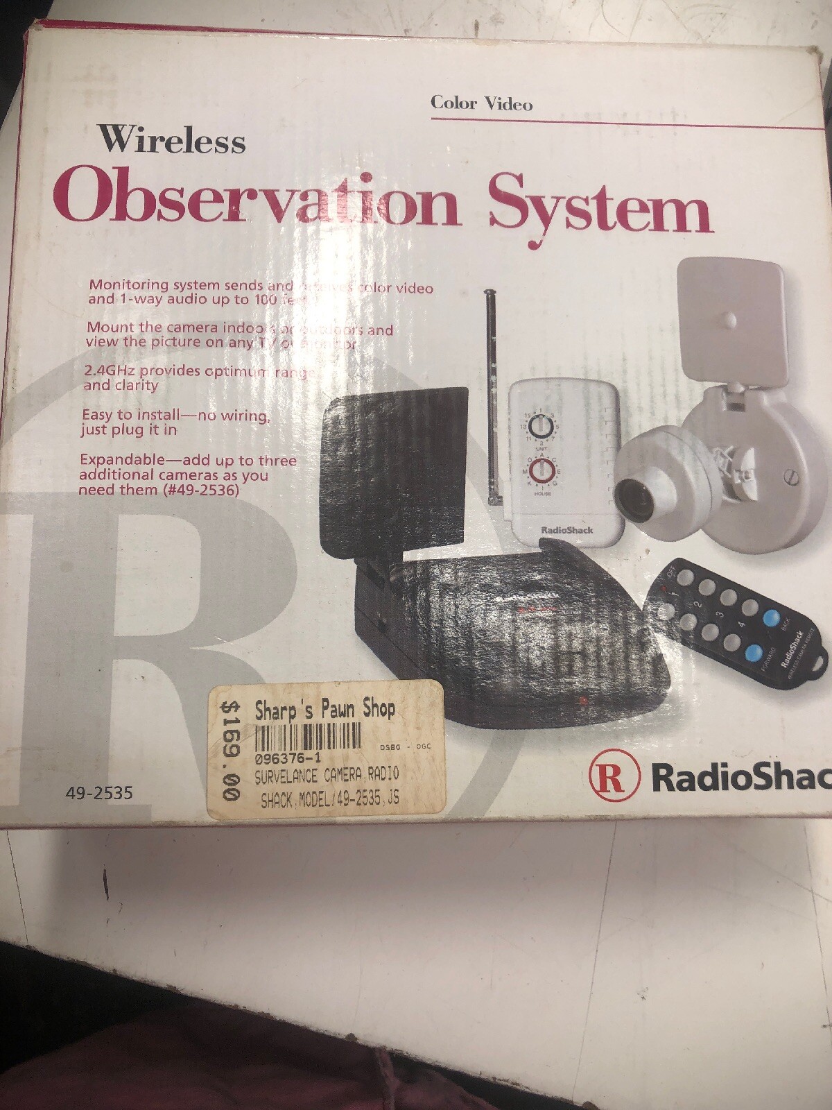 Radio Shack Wireless Observation Security System with Add-on Camera 49-2535