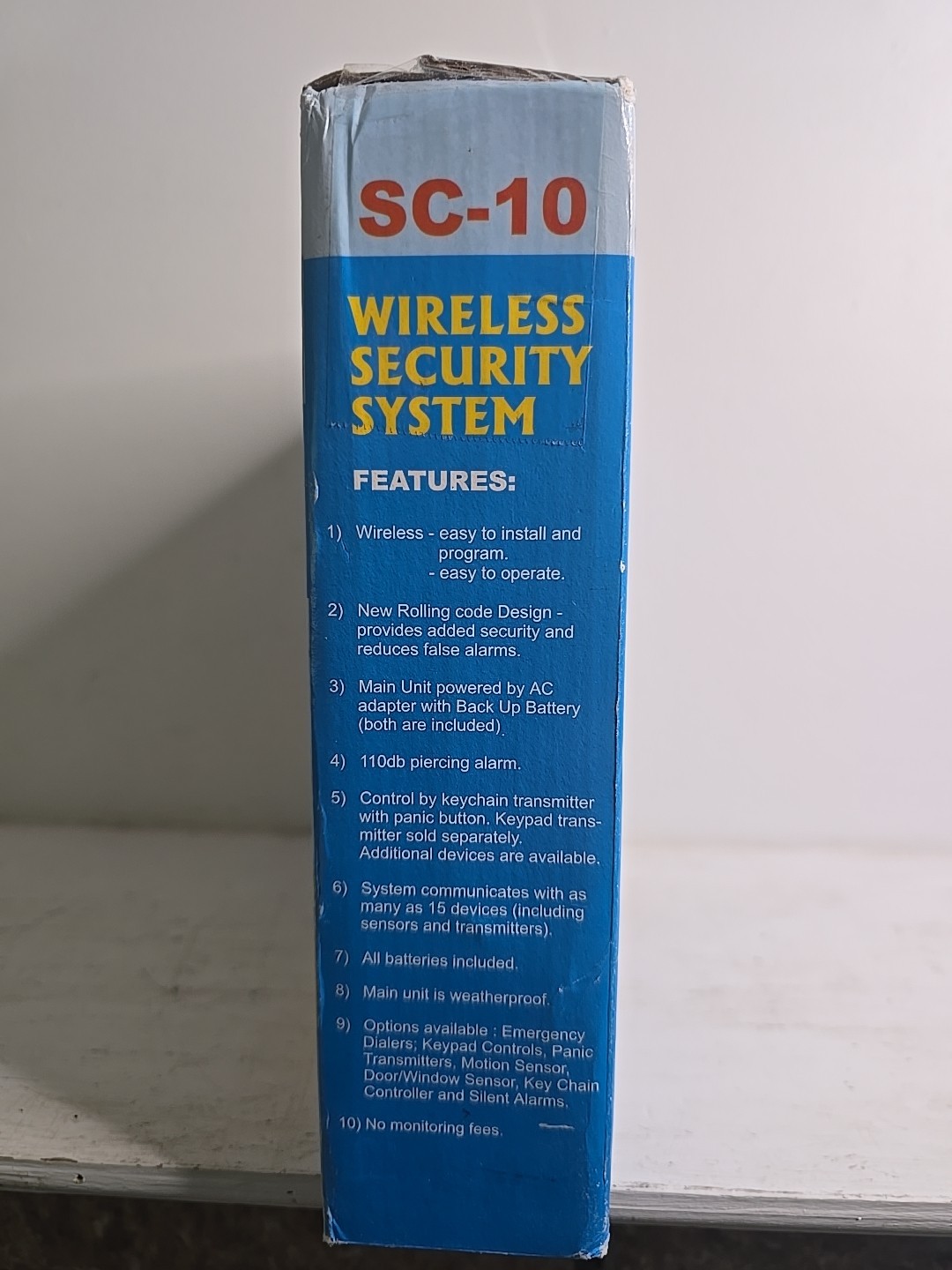 Wireless Security Alarm System w/ Control Panel, 4-Zone System, **NEW**