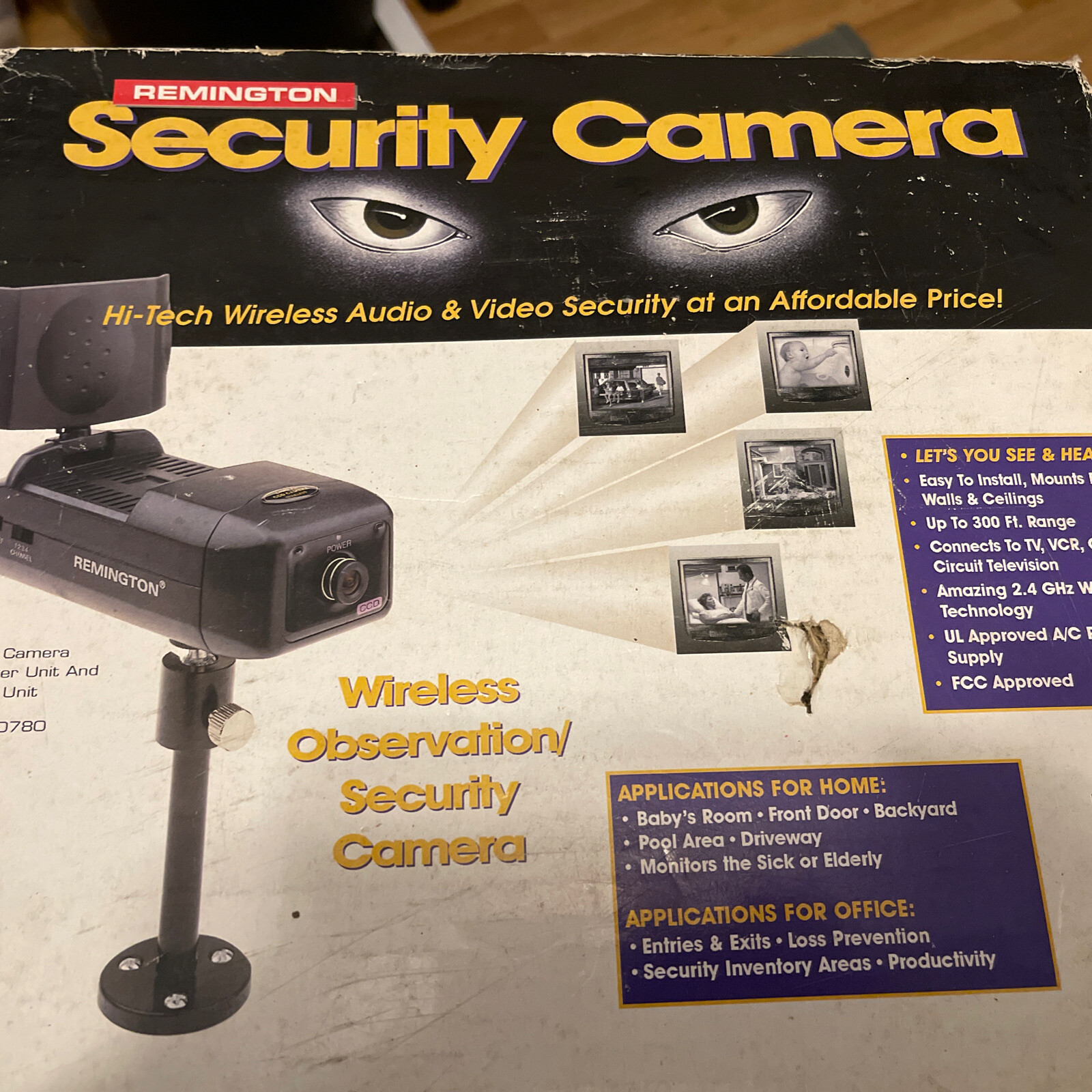 Remington – 2.4 GHZ Wireless Observation System, new open box Security Camera