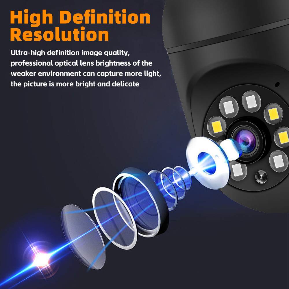 Towell 5G WIFI Camaras De Seguridad Exterior Inalambrica Con Vision Nocturna HD