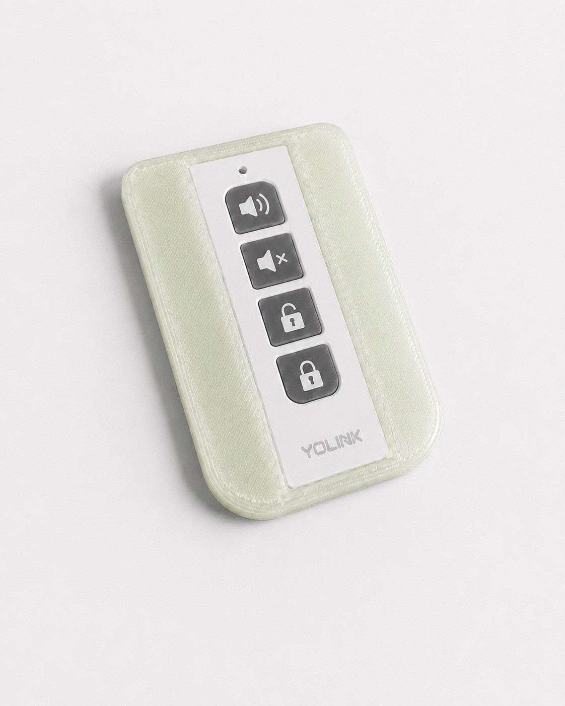 GLOW IN THE DARK Wall Mount Cover Case for Yolink Smart Siren FOB Flexfob