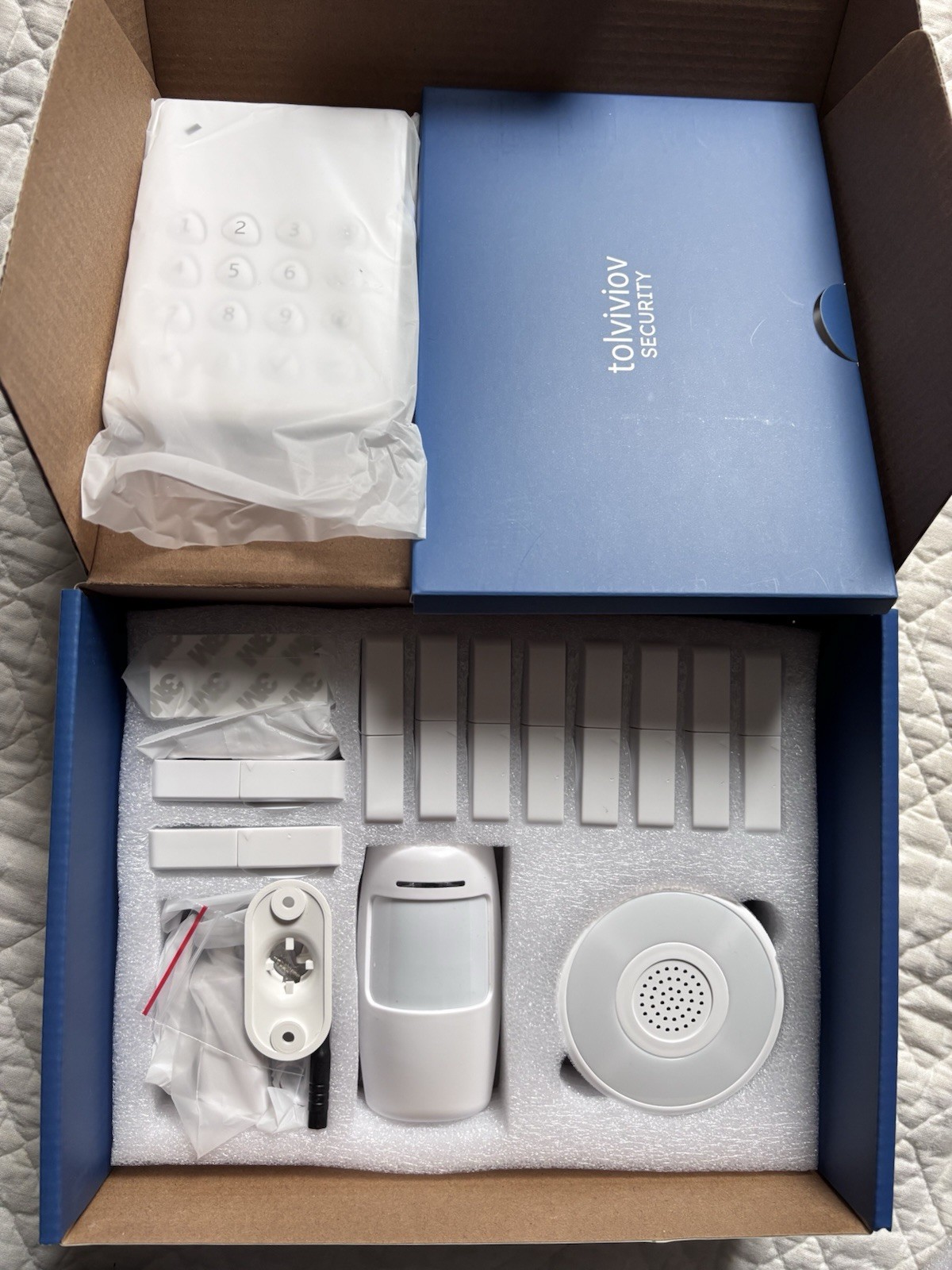 Tolviviov Home Alarm System 15pc Kit No Monthly Fee WiFi Security System