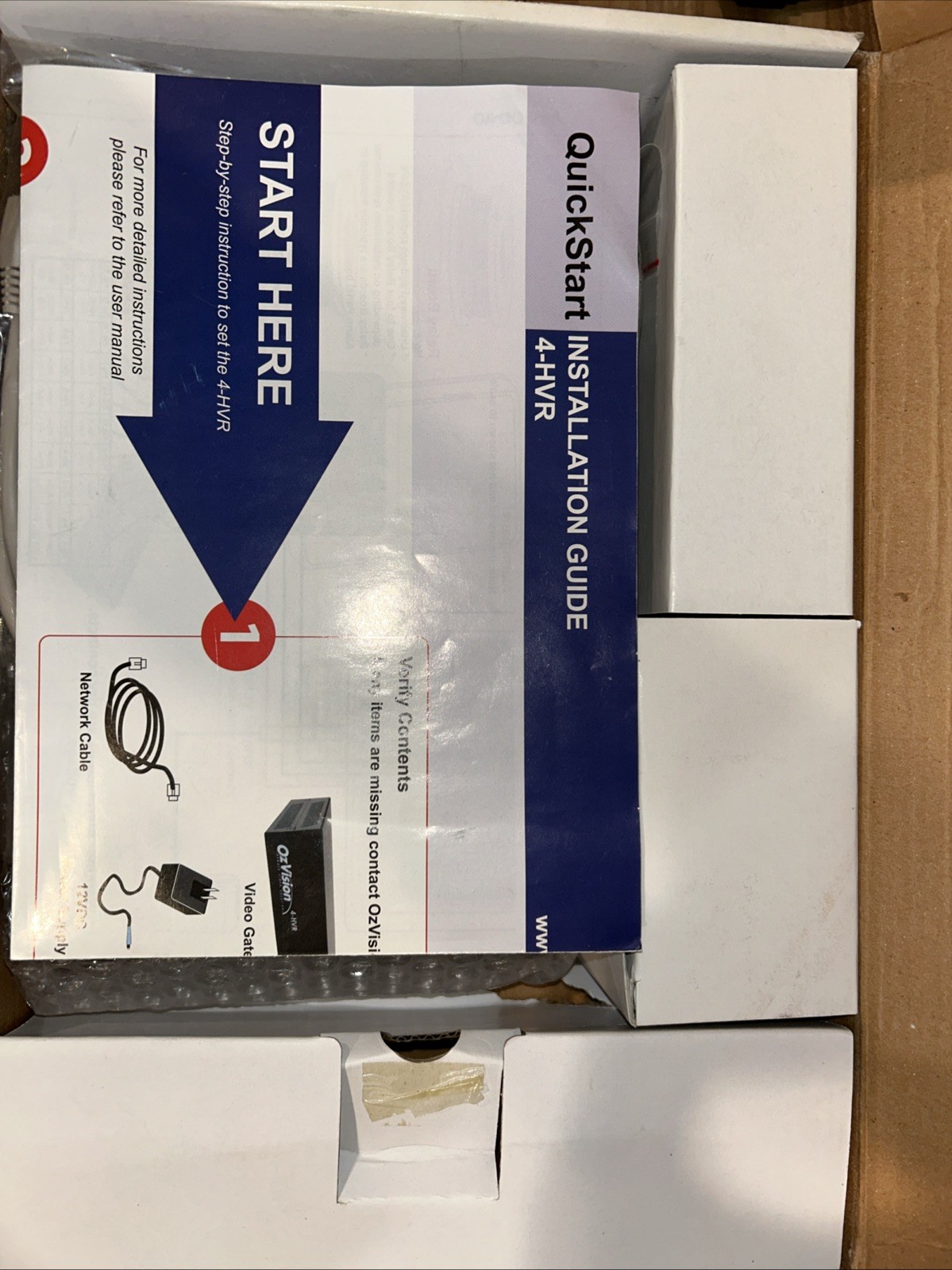 OzVision 4-osn oz vision secure gateway open box DVR 4-hvr No 12v power supply