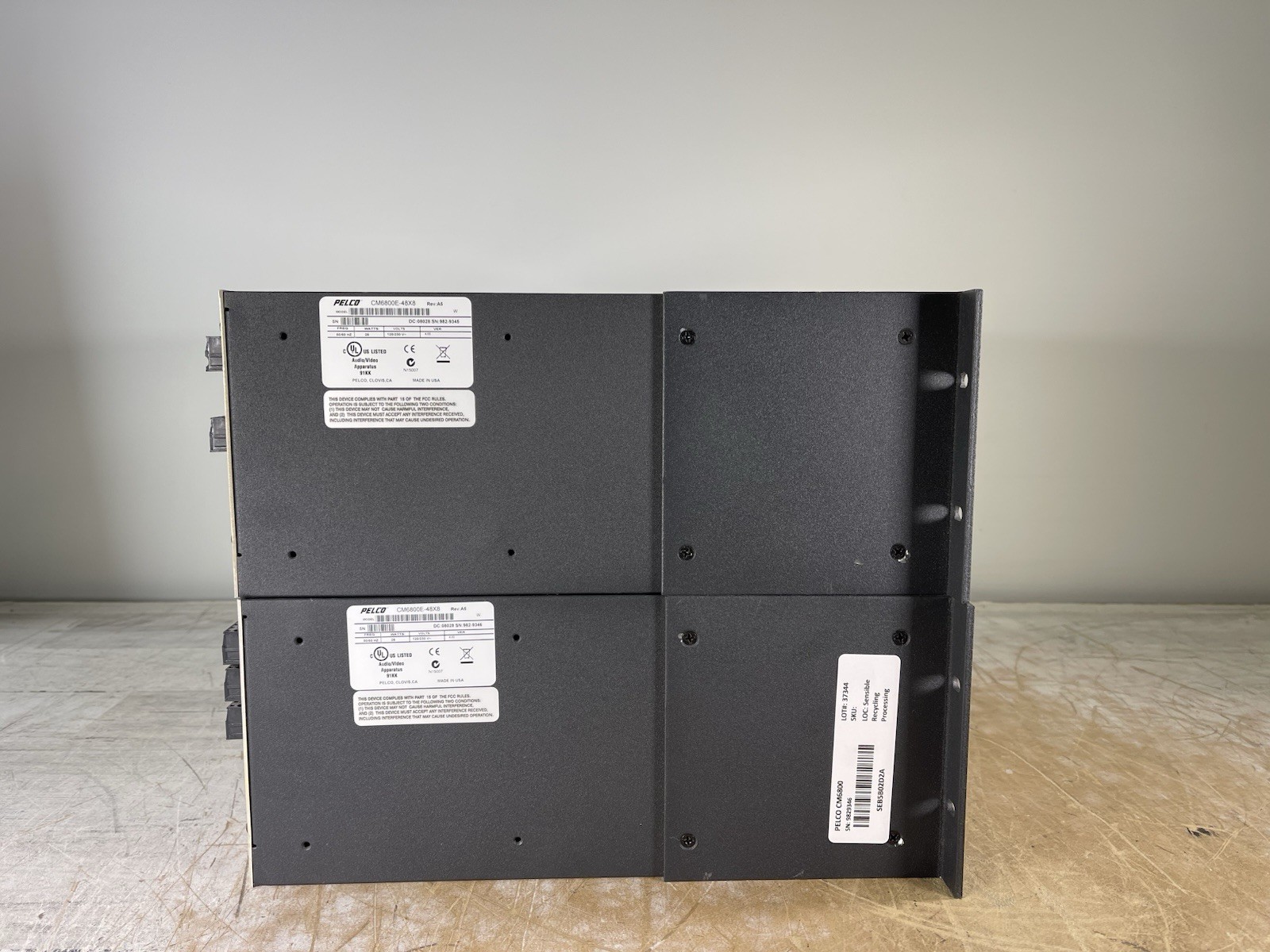 (LOT OF 2) PELCO CM6800 MATRIX SWITCHER CONTROLLER