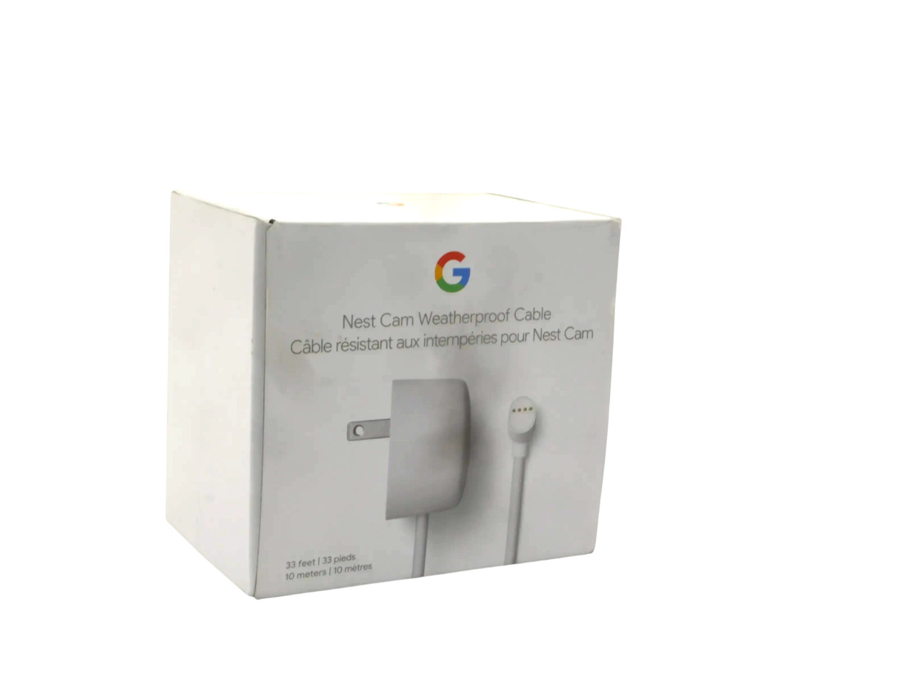 Google Nest Cam Weatherproof Cable for Nest Cam (Battery) Only – Snow – 10m