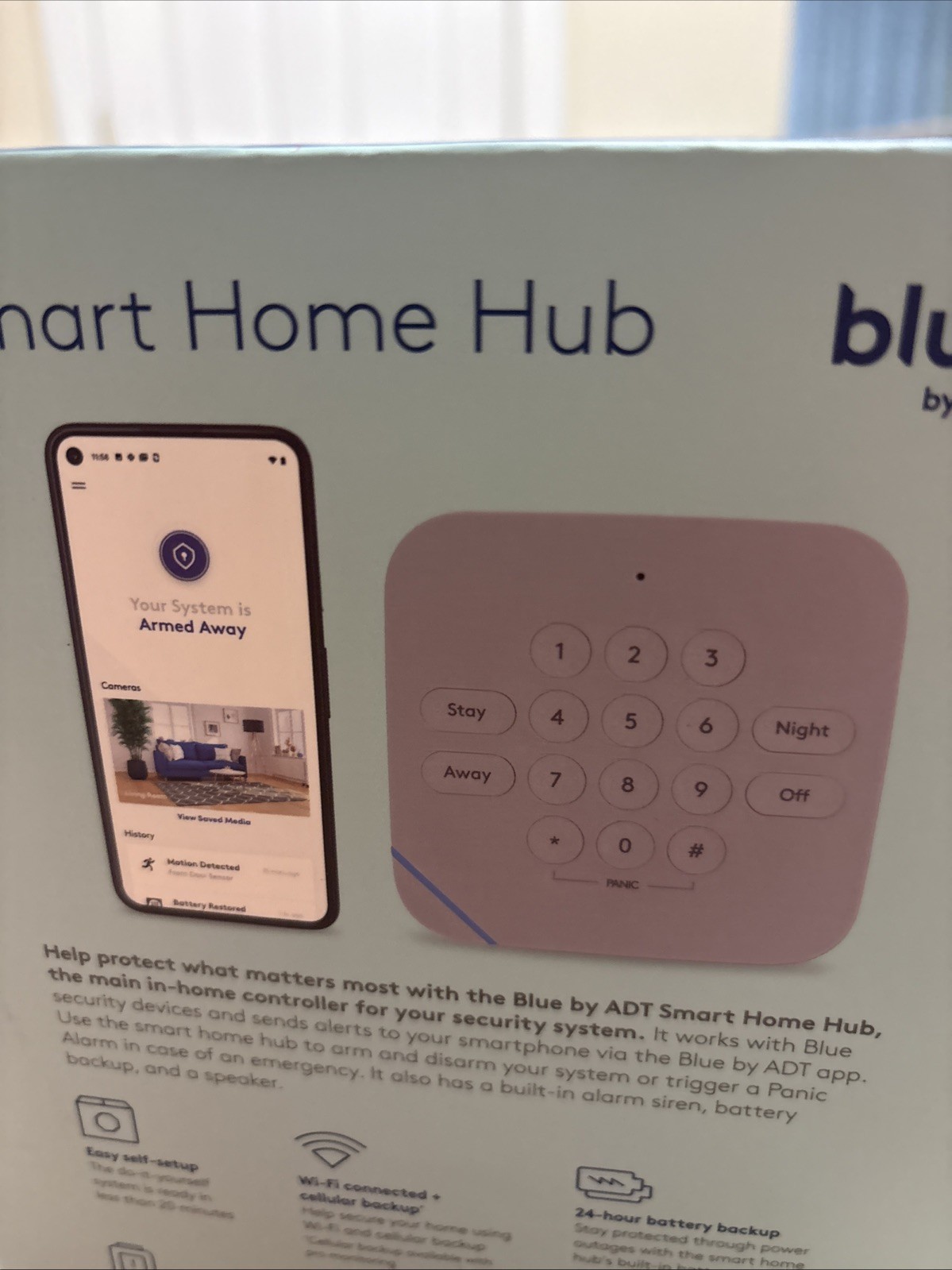Blue By ADT Smart Home Hub S40LR0-01 Pearl Gray NEW Sealed
