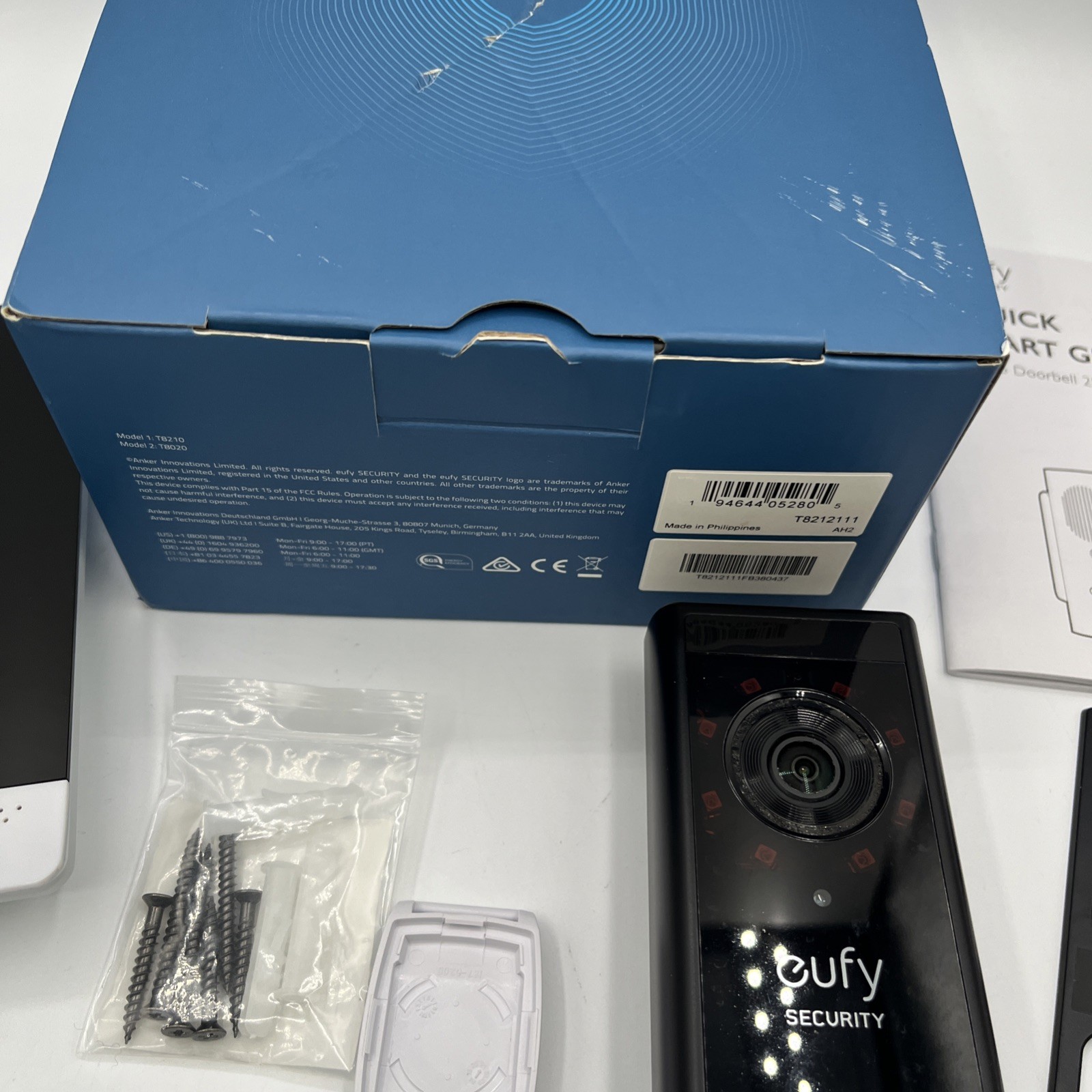 2GIG-EDG-NA 7″ Touchscreen Security Control Panel & Eufy Doorbell Security Plus