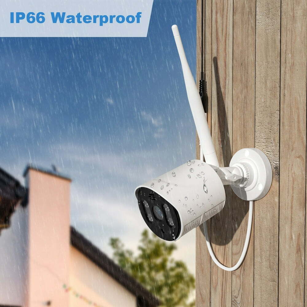 TOPVISION 4Pcs Security Wired Camera System, 8CH 3MP NVR Home Security, 1080P IP