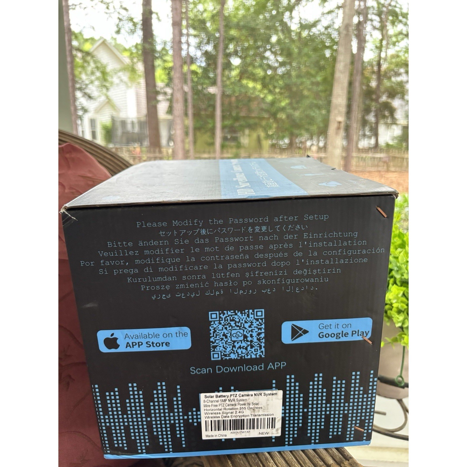 OOSSXX Solar Battery PTZ Camera NVR System 8CH 5MP Wireless Security New