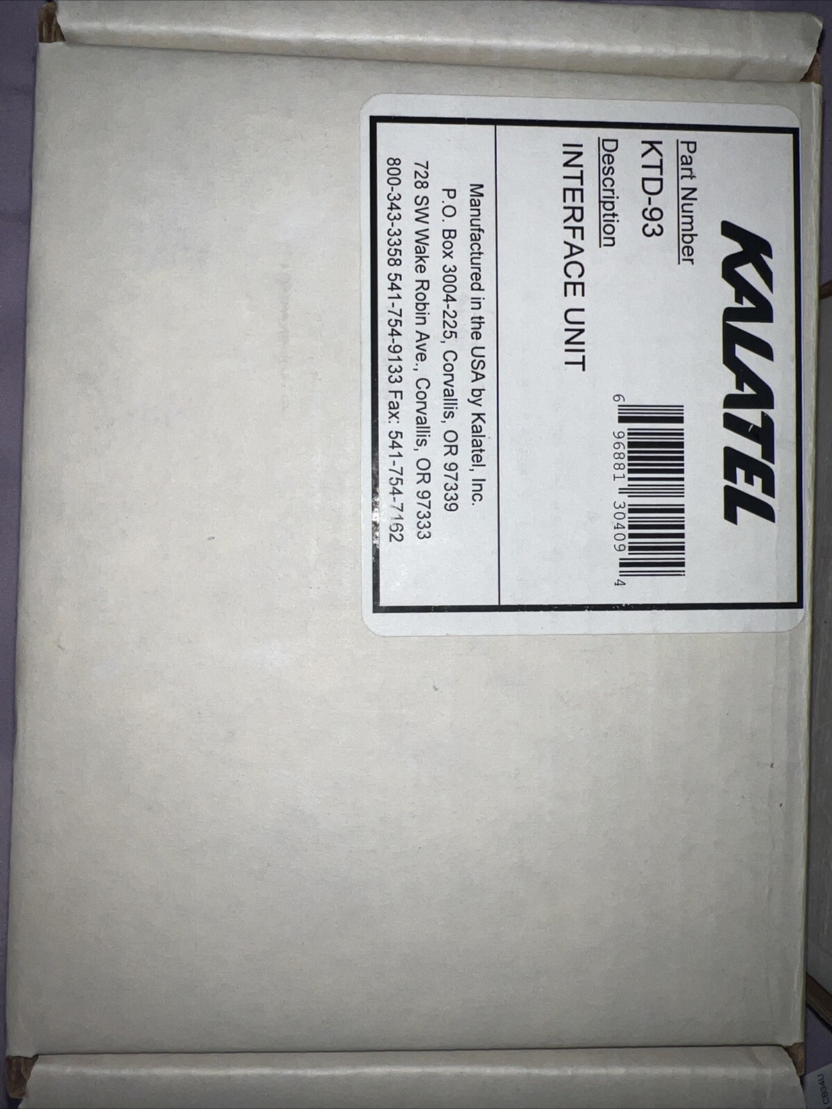 Kalatel KTD-93 Auxillary Device Driver / Interface Unit