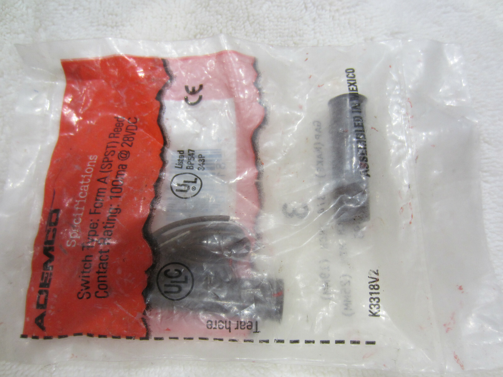 New ADEMCO Honeywell PR-20412 Hardwired Alarm Security Magnetic Contact Form A