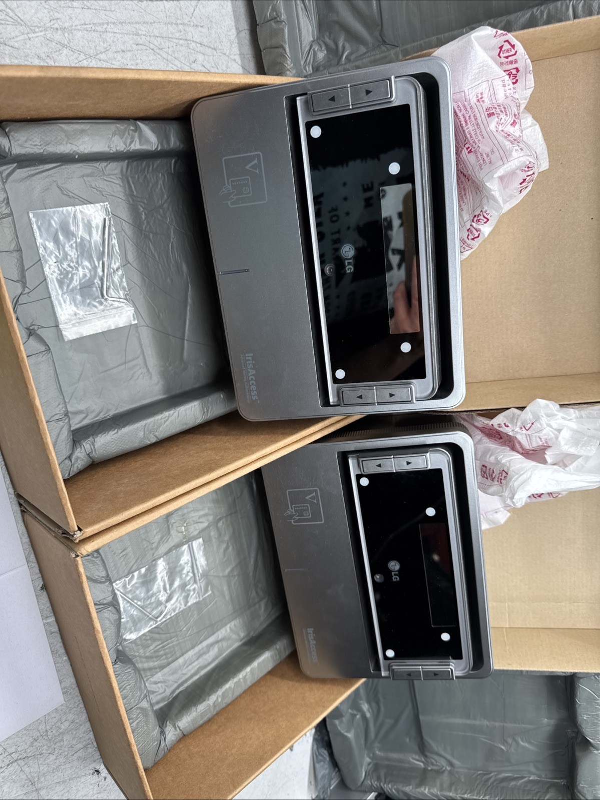Lot Of 2 IRISACCESS iCAM4000R iCAM7 Multifactor Biometric Iris Reader “UNTESTED”