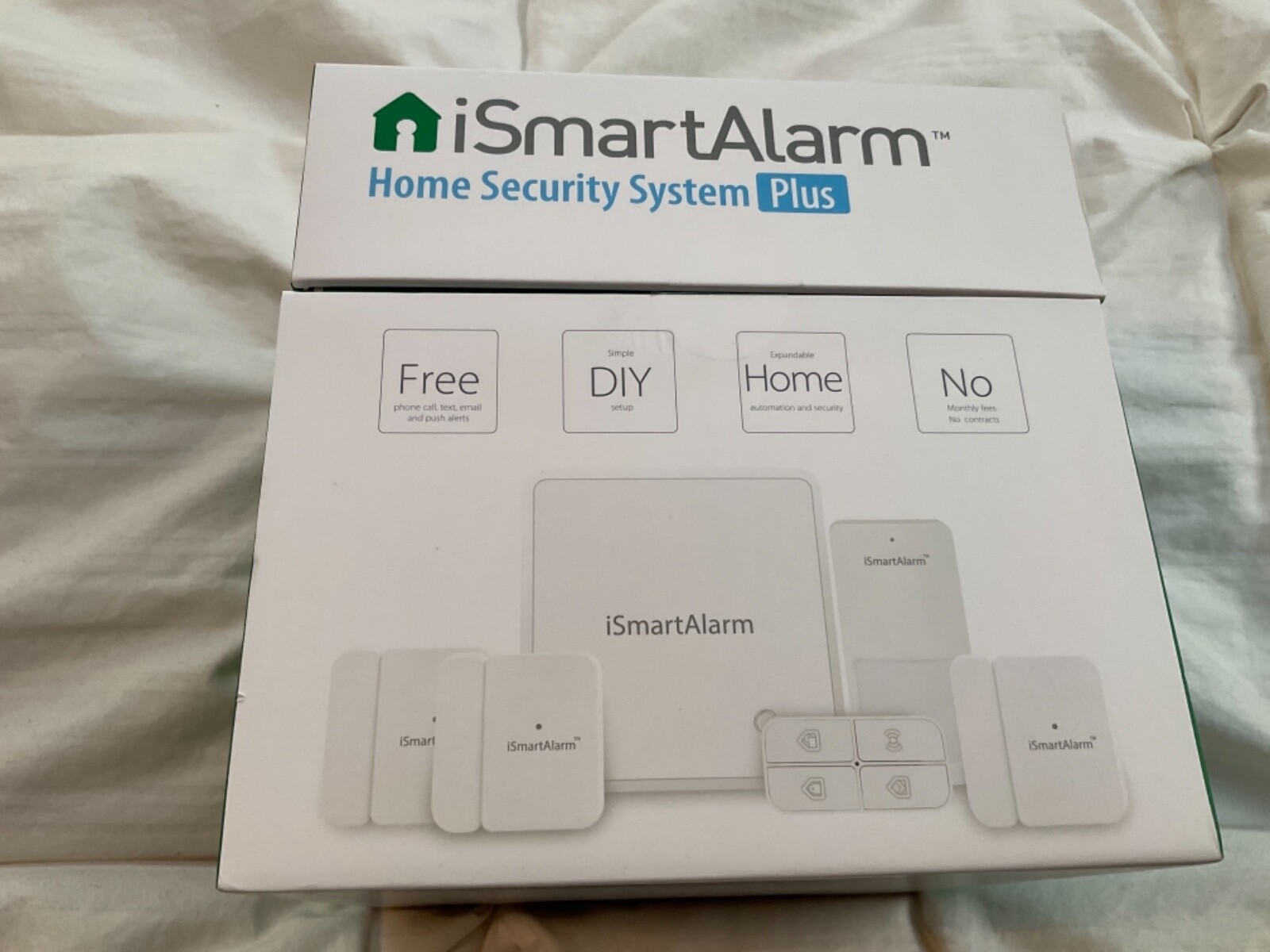 iSmartAlarm iSA8 Wireless Smart Home Security System _ Plus Package