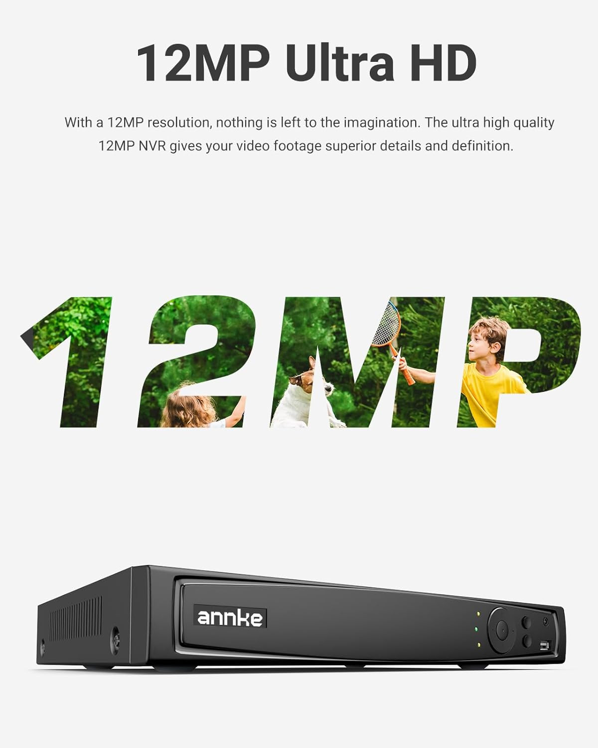 16 Channel NVR for Security Camera, 5-In-1 16CH 12MP Network Video Recorder with
