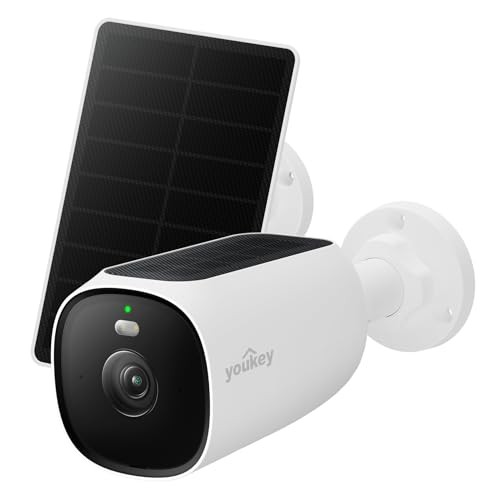 Solar Security Camera Wireless Outdoor 2.5K, 24/7 Recording, No Subscription