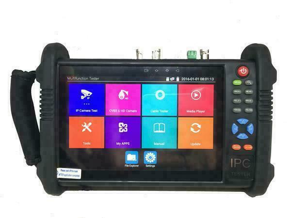 7″ Tester Monitor Pro 7in1 for IP PTZ HD TVI AHD CVI Analog CVBS camera