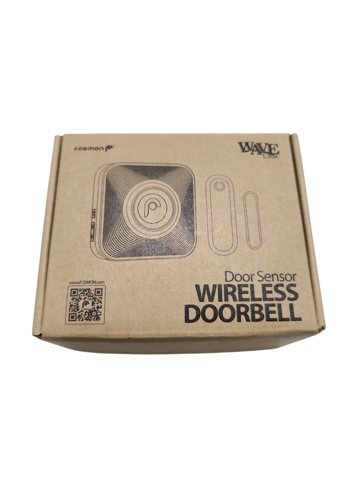 Fosmon WaveLink Wireless Door Chime with 500 Feet Range, 58 Tunes, 5 White