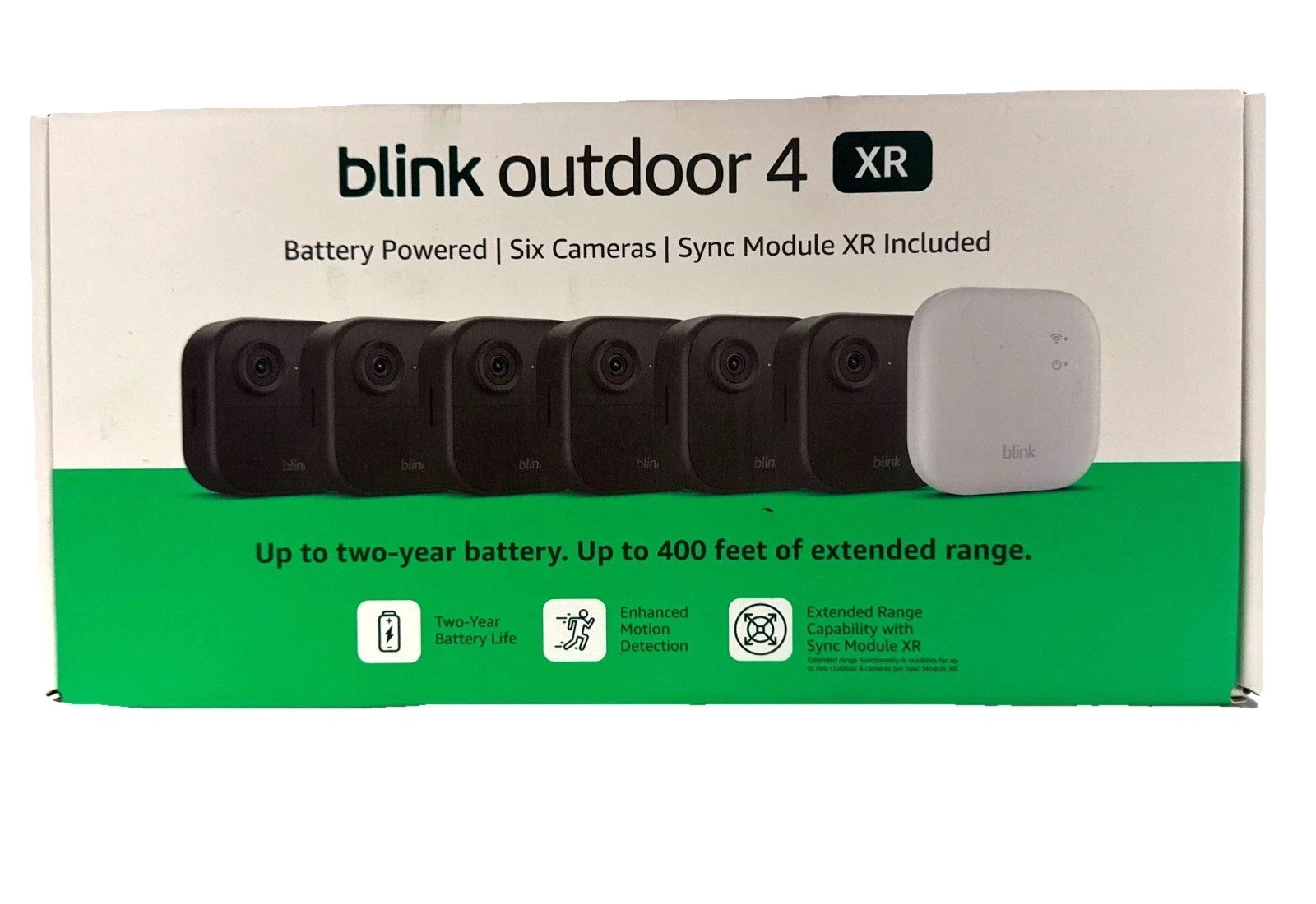 Blink Security Cameras 6 Camera Set Outdoor 4 XR with Sync Module HD Wireless