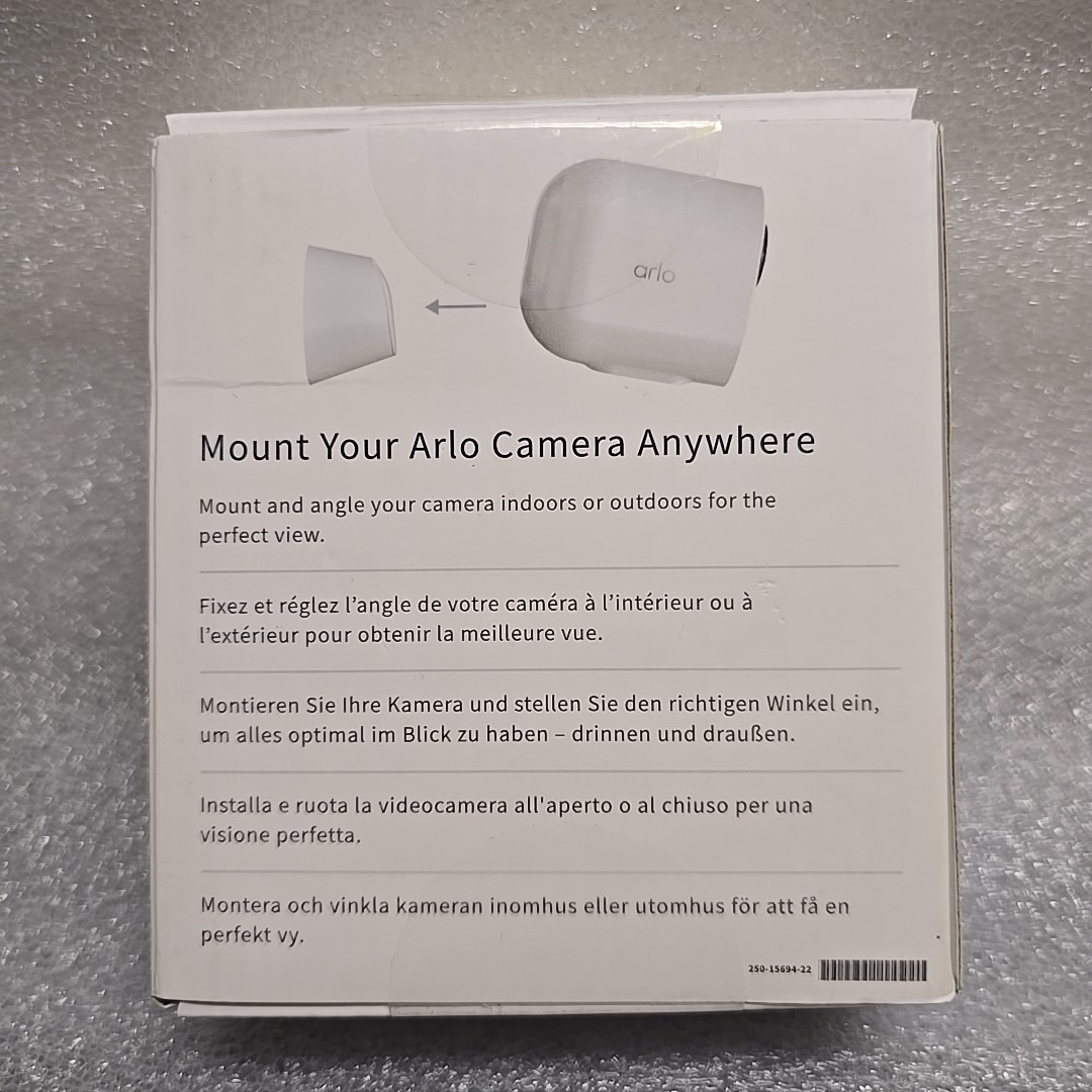 Arlo Magnetic Wall Mounts Set of 2 for Ultra, Ultra 2 Pro 3 & Pro 4 Unused.
