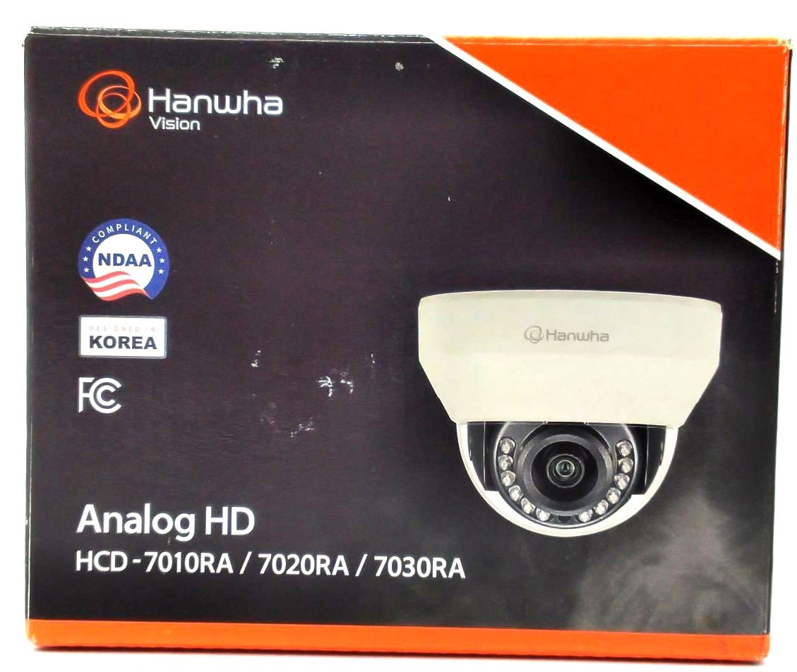 Hanwha Vision HCD-7010RA Security Camera Indoor Analog HD Surveillance Dome